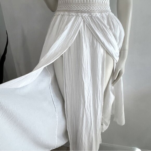 Seaspice Bohemian Peruvian Cotton Halter Dress - Picture 7 of 15